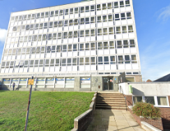 Photo of the Assessment Centre entrance.