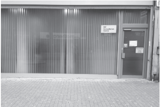 Photo of the Assessment Centre entrance.