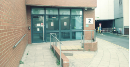 Photo of the Assessment Centre entrance.